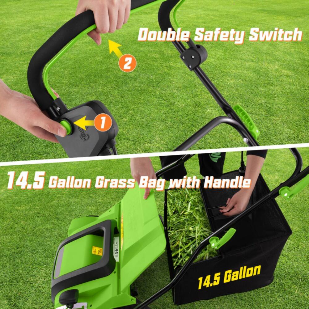Double Safety Switch

14.5 Gallon Grass Bag with Handle