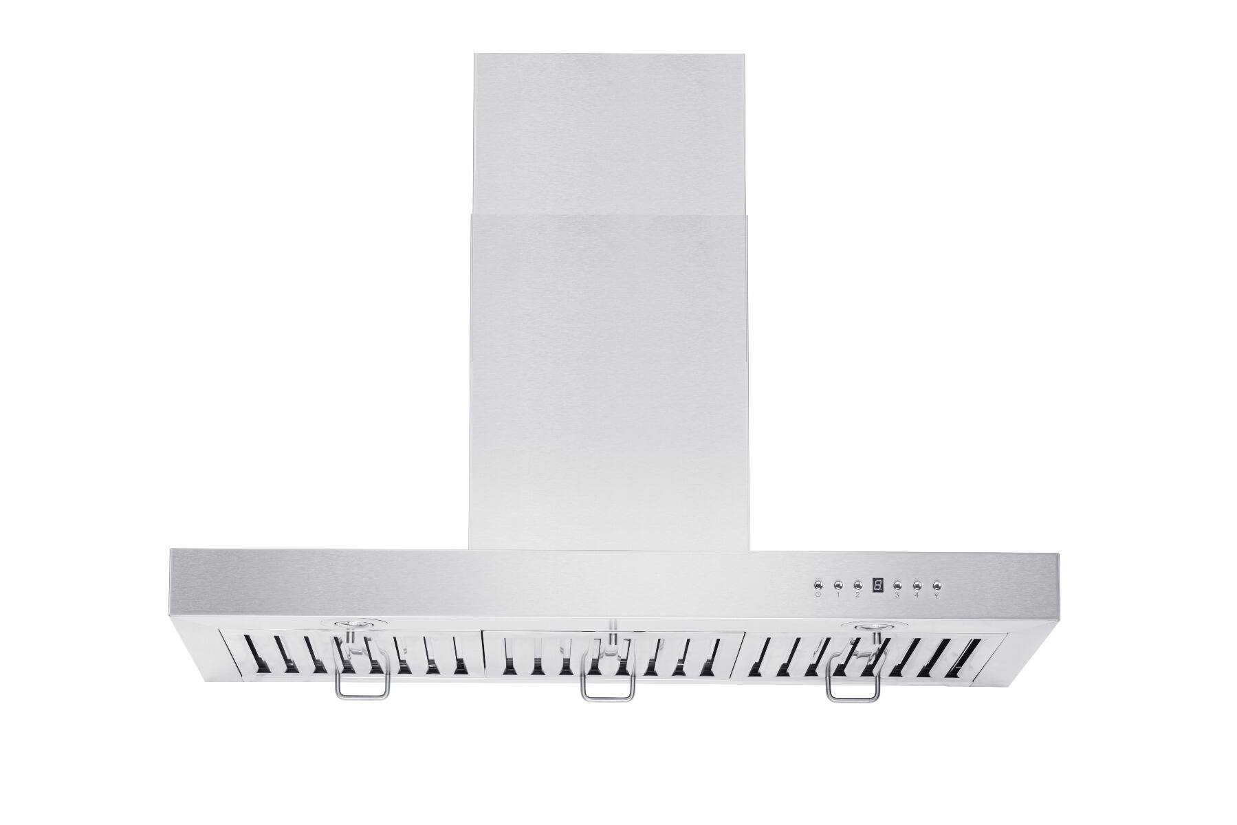 Alt View 12. ZLINE - ZLINE 48 in. Convertible Vent Wall Mount Range Hood in Stainless Steel (KE-48) - Stainless steel.