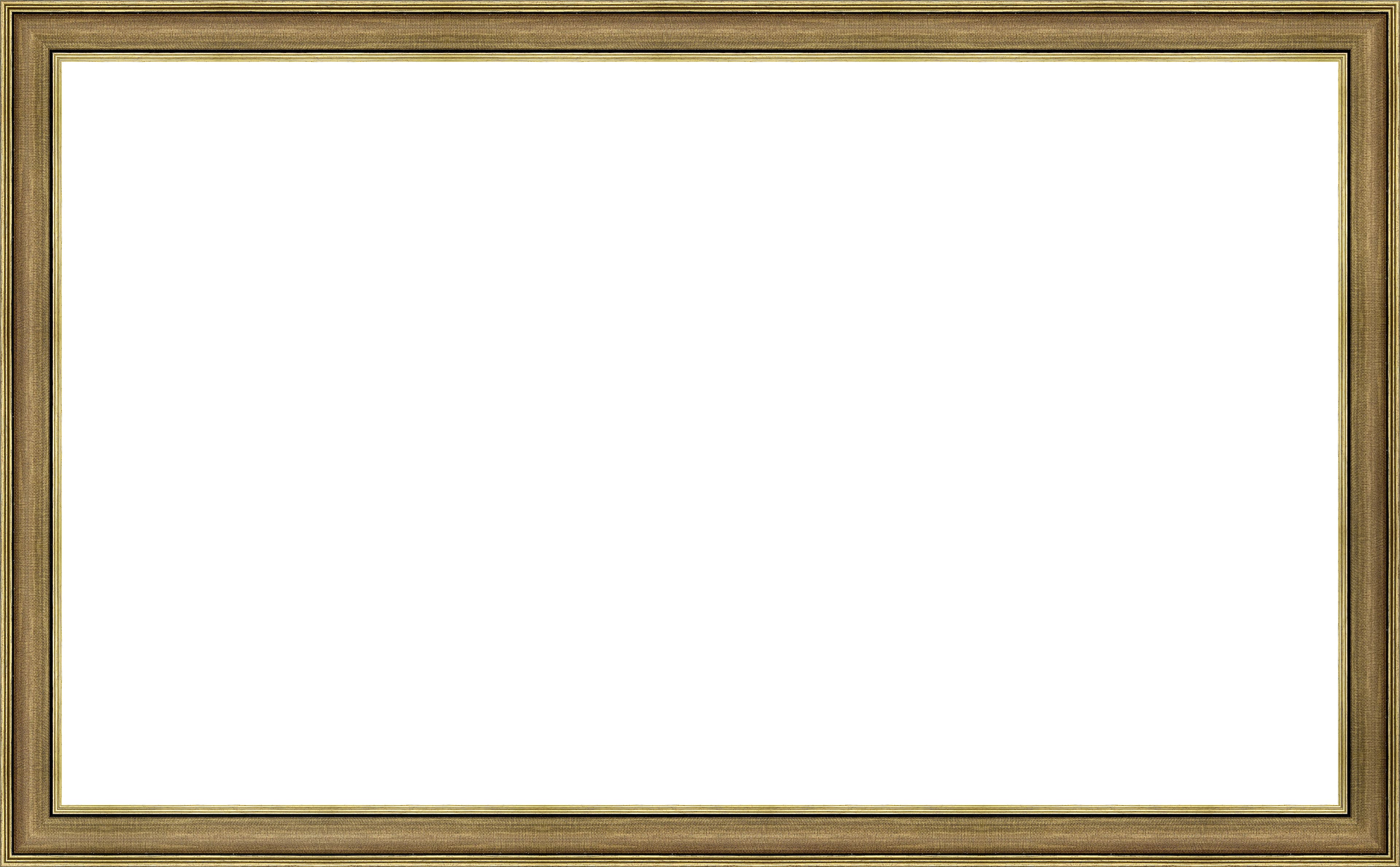 Alt View 13. Deco TV Frames - 50" Slim Bezel for Samsung The Frame TV - Industrial Brass.