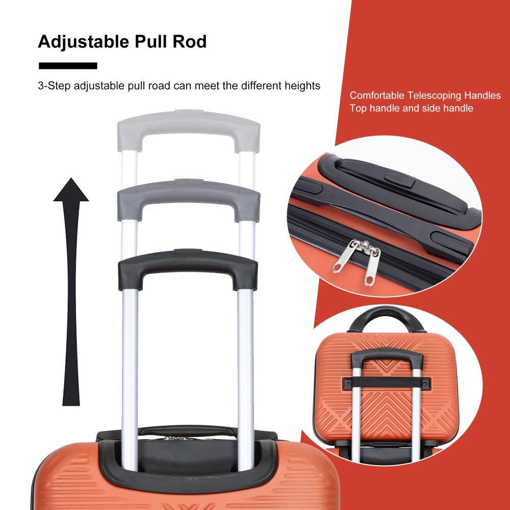 Adjustable Pull Rod  
3-Step adjustable pull rod can meet the different heights  

Comfortable Telescoping Handles  
Top handle and side handle