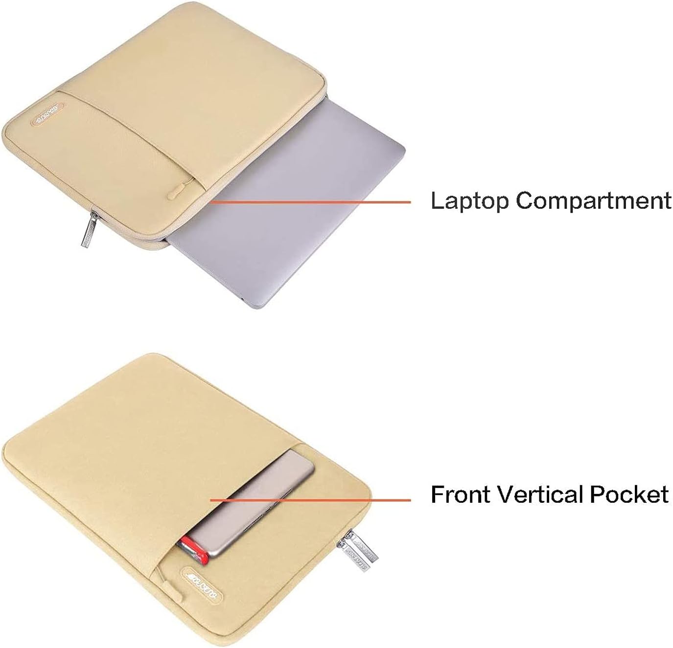 Laptop Compartment  
Front Vertical Pocket