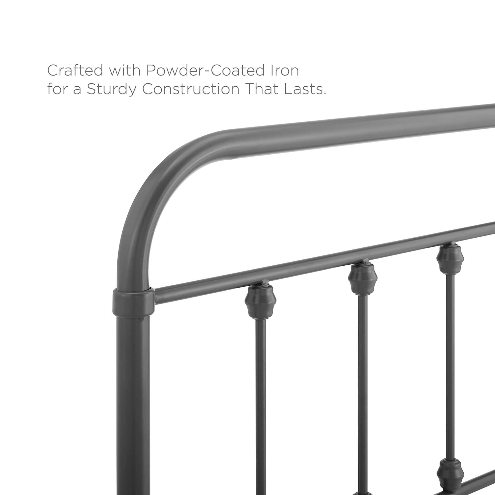 Crafted with Powder-Coated Iron for a Sturdy Construction That Lasts.