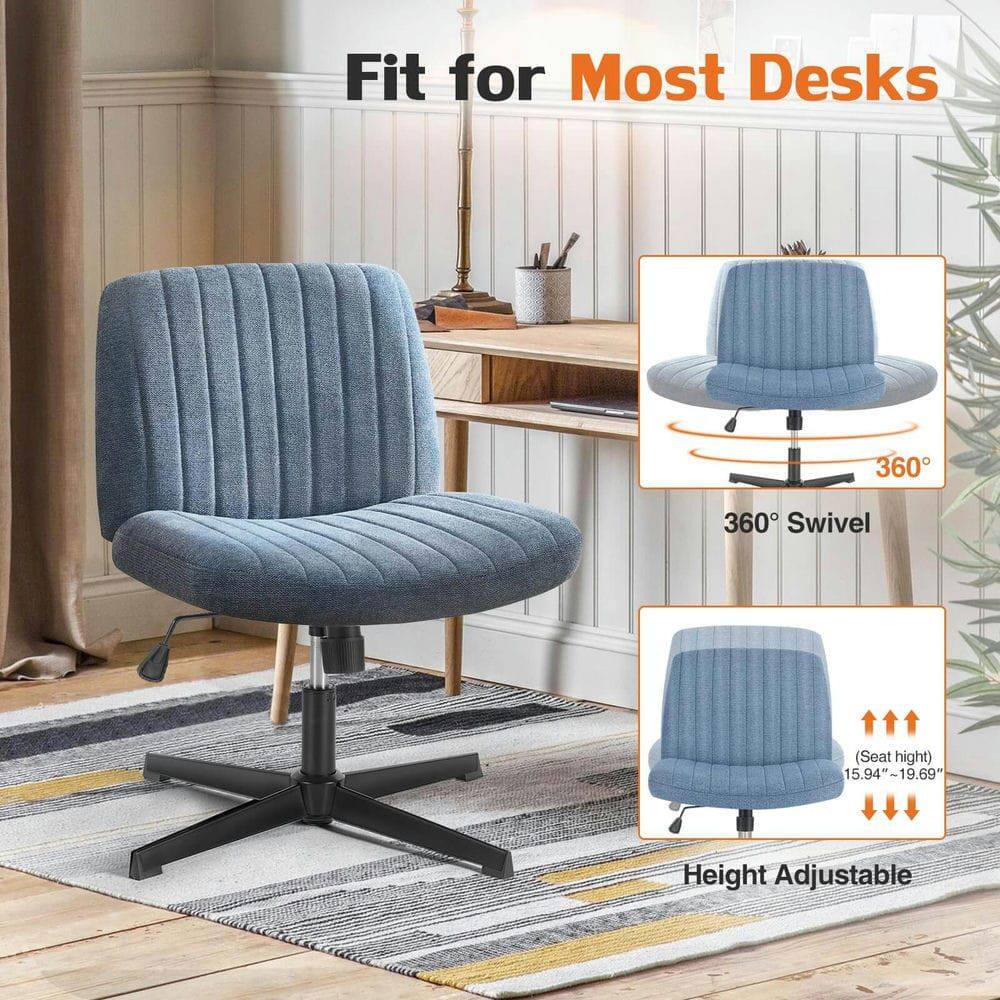Fit for Most Desks  
360° Swivel  
Seat height: 15.94" - 19.69"  
Height Adjustable