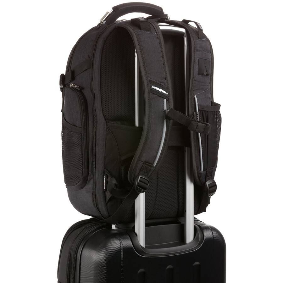 Alt View 5. SwissGear - Swissgear Usb Scansmart Backpck - Fits 15In Laptop W/Tab Pocket Grey - Heather Gray.