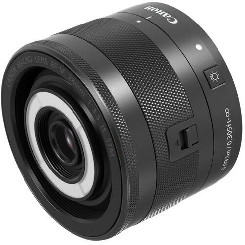 Canon Macro Lens EF-M 23mm 1:3.5 IS STM 8 305ft- O - 3,093ml 0