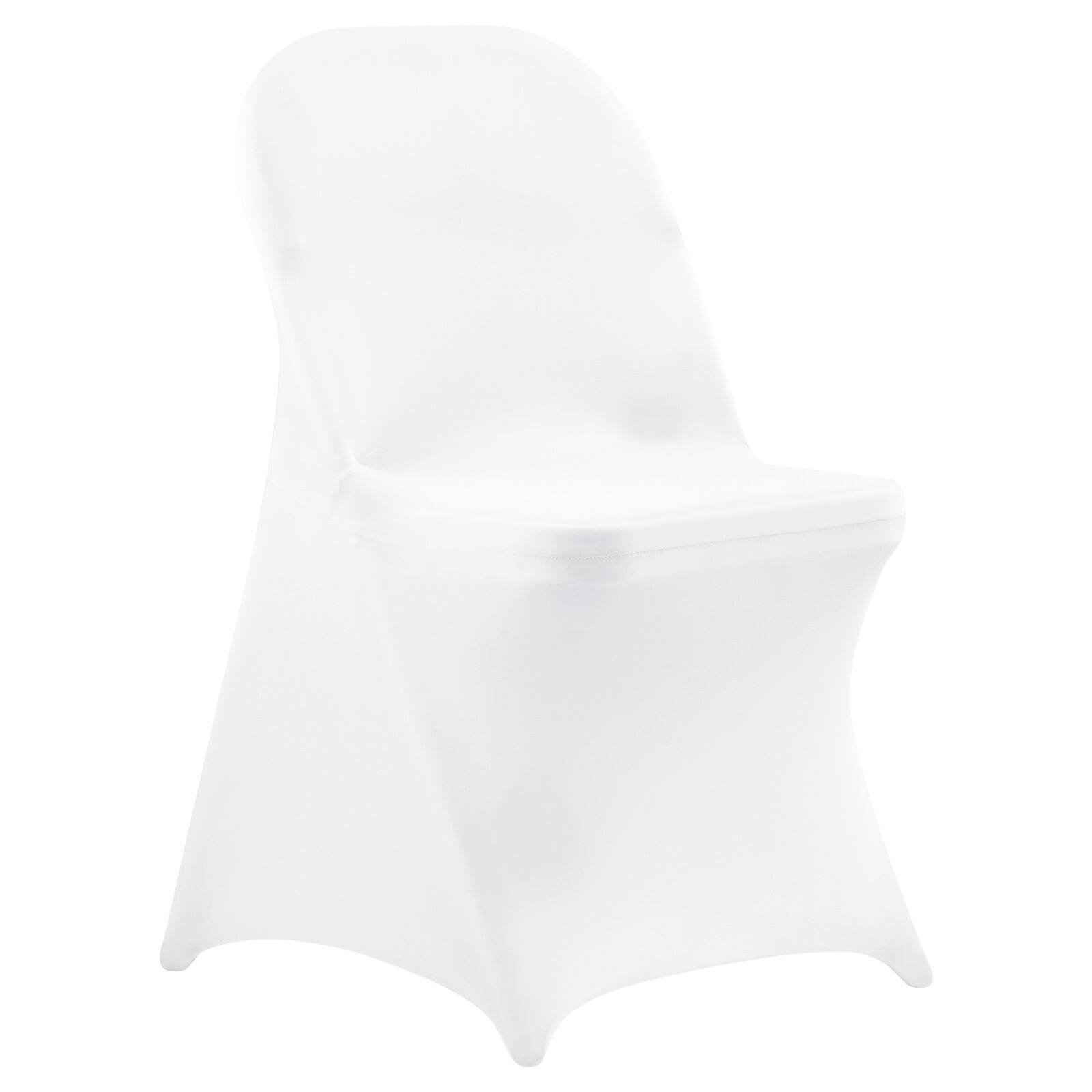 Alt View 5. VEVOR - 150 Pcs White Chair Covers, Polyester Spandex Chair Cover, Stretch Slipcovers for Wedding Party Dining Banquet - White.