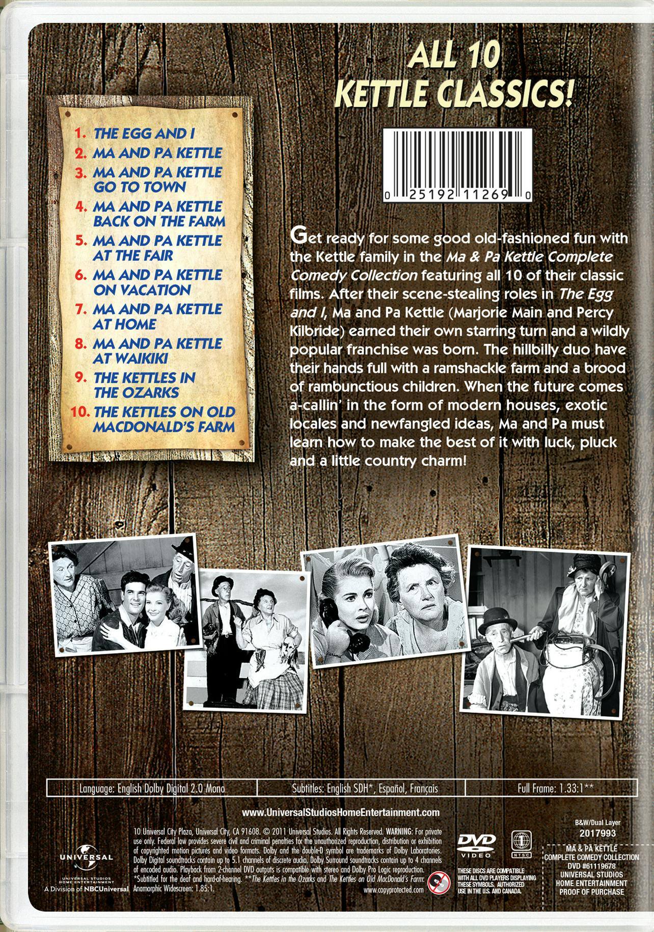 Back. Ma & Pa Kettle Complete Comedy Collection (Box Set) [DVD].