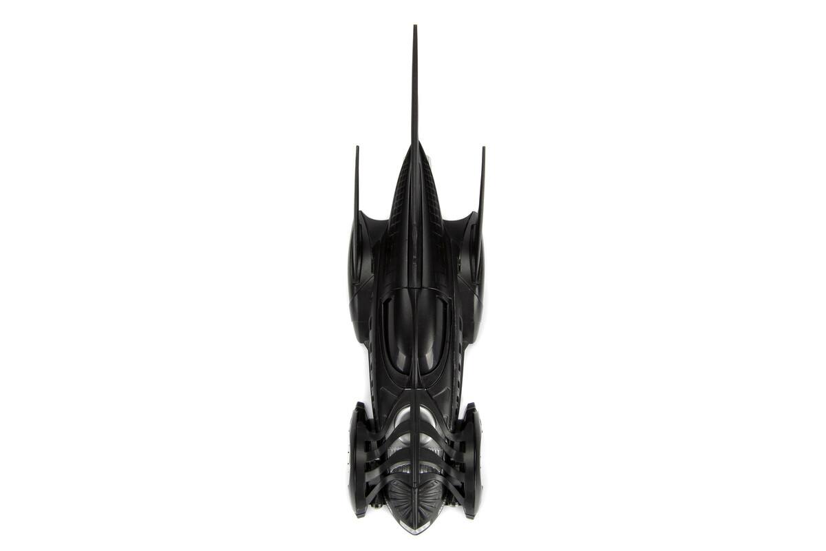 Alt View 1. Jada - Batmobile Black "Batman Forever" (1995) Movie "Hollywood Rides" Series 1/32 Diecast Model Car by Jada - Black.