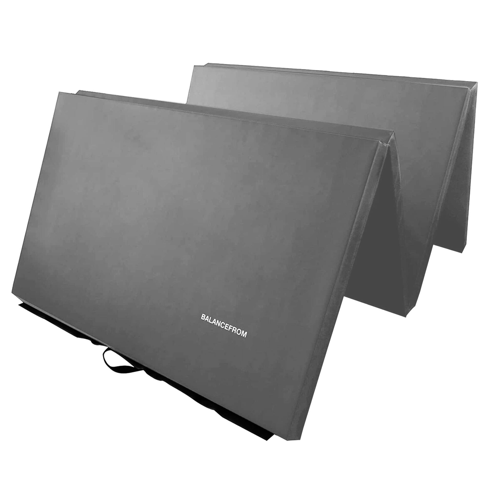 Alt View 5. BalanceFrom Fitness - BalanceFrom Fitness GoGym 4' x 10' x 2" All Purpose Folding Gymnastics Mat, Gray - Gray.