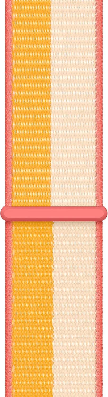 Alt View 1. Apple - Apple Watch Band - Sport Loop (41mm) - Maize/White - Regular - Yellow.
