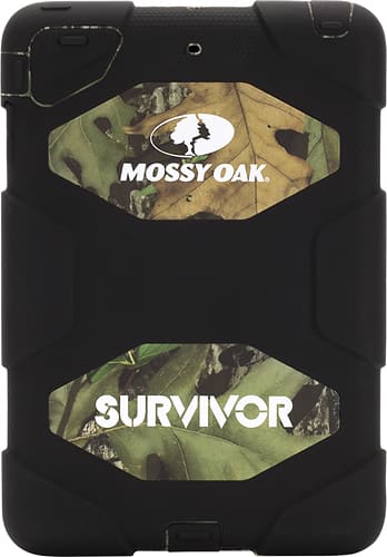 Front. Griffin - Survivor Mossy Oak Obsession Case for Apple® iPad® mini and iPad mini with Retina Display - Black.
