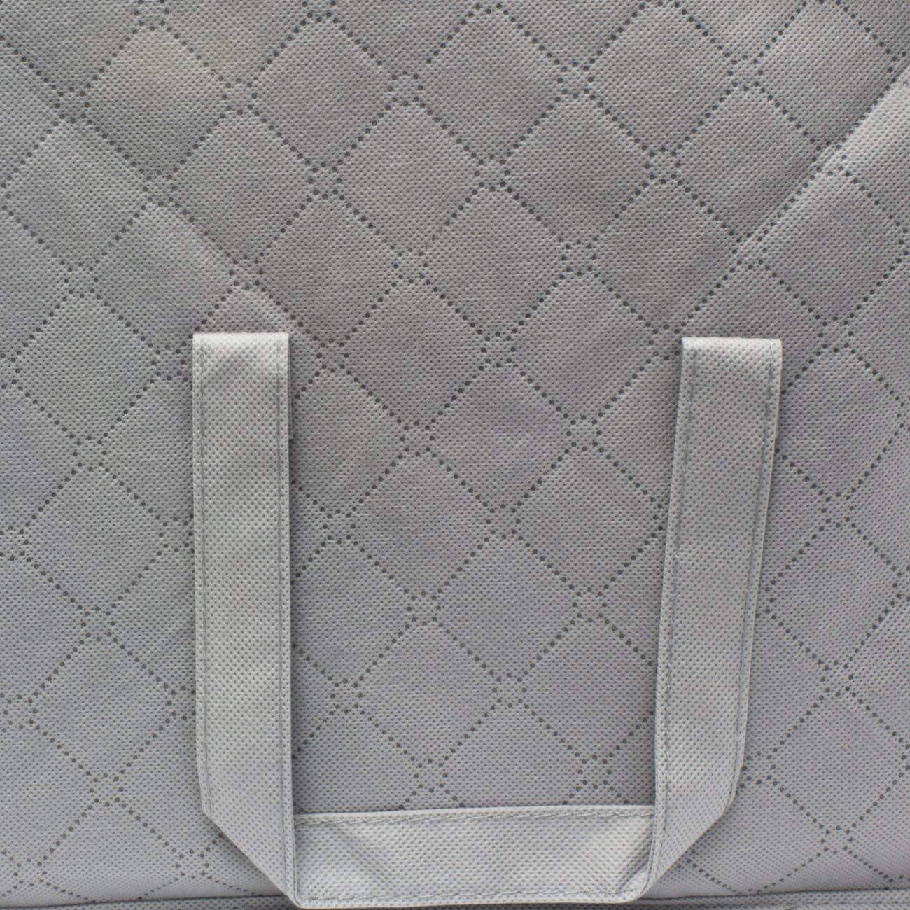 Alt View 3. Sorbus - Sorbus Foldable Storage Bag Organizers, 3 Sections, Great for Clothes, Blankets, Closets, Bedrooms, and More, 2-Pack - Gray.