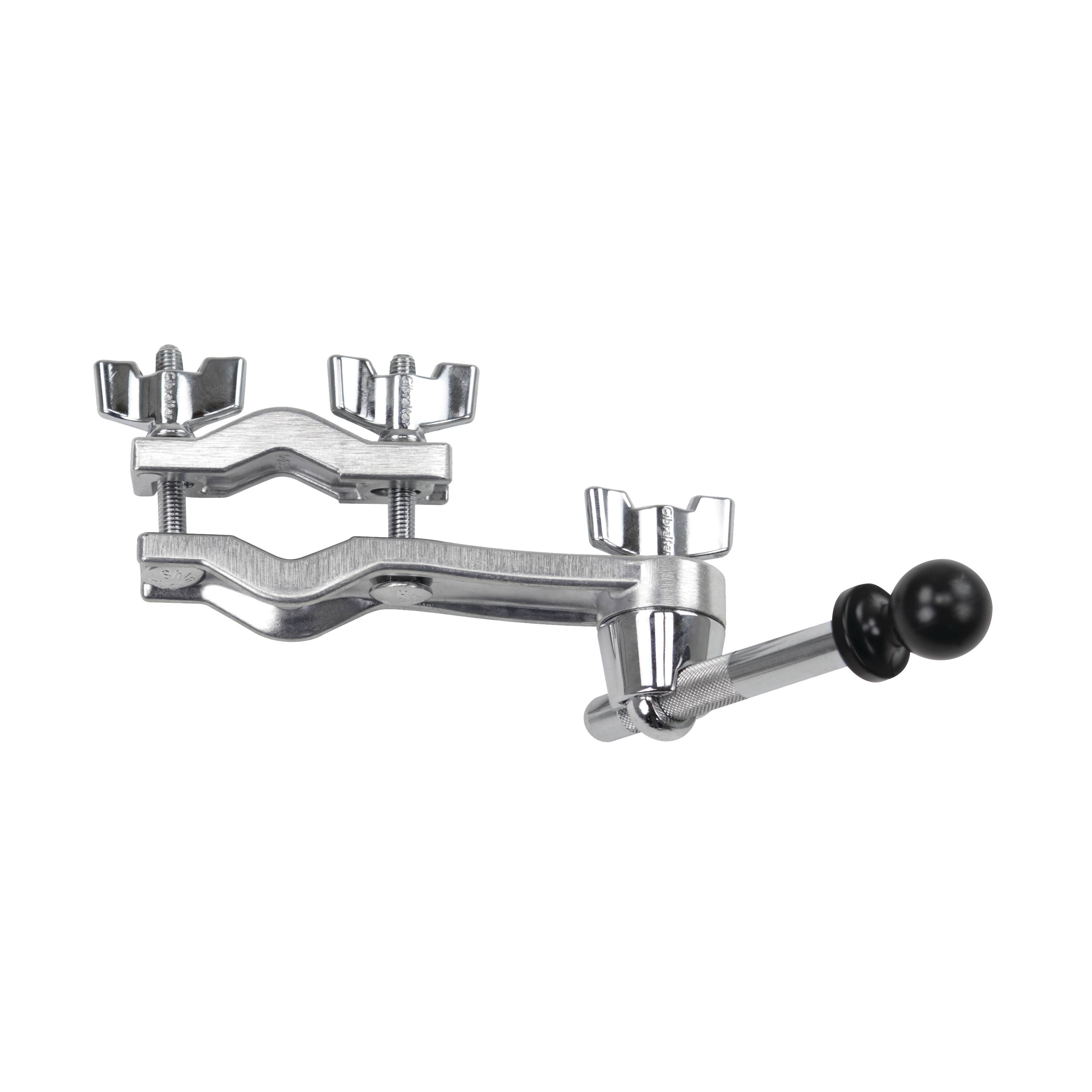Front. Gibraltar Hardware - Dual Adjust Stand Ball Mount, Flexible, Durable, and Adjustable with Mini-Boom Arm, Drum Hardware Parts and Accessories.