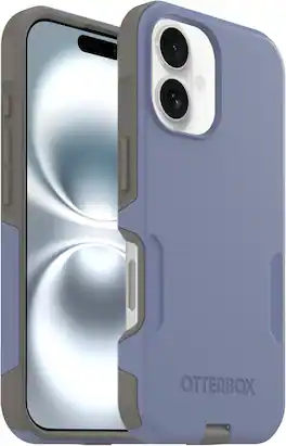 OtterBox - Commuter Series Hard Shell for MagSafe for Apple iPhone 16 - Spiced Orchid (Blue & Grey)