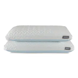 Tempur-Pedic - TEMPUR-Cloud® + Cooling Pillow, Standard - 2-Pack - White