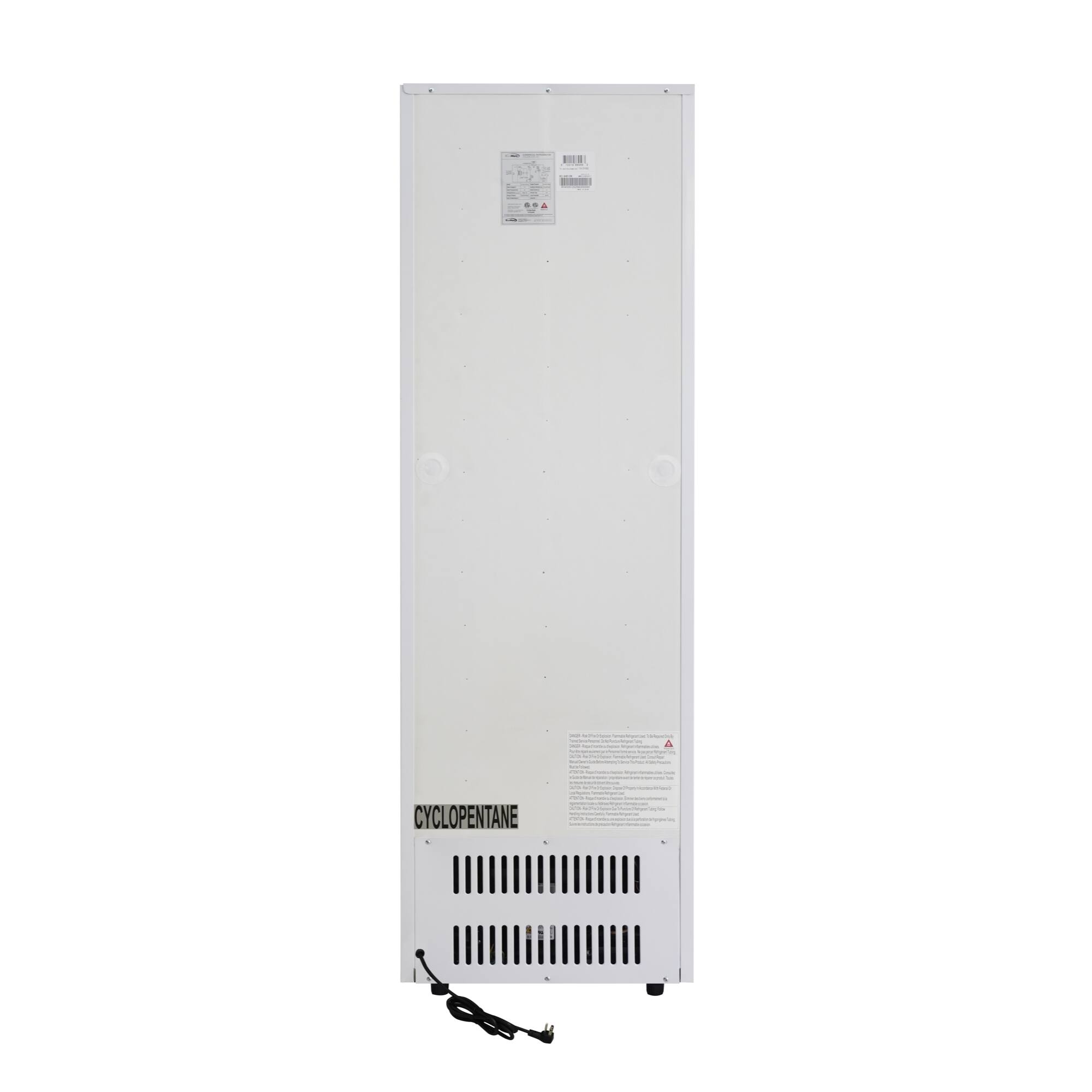 Alt View 8. Koolmore - 22 in. One-Door Commercial Merchandiser Refrigerator in White, 9 Cu. Ft. (KM-MDR-9CPWH) - White.