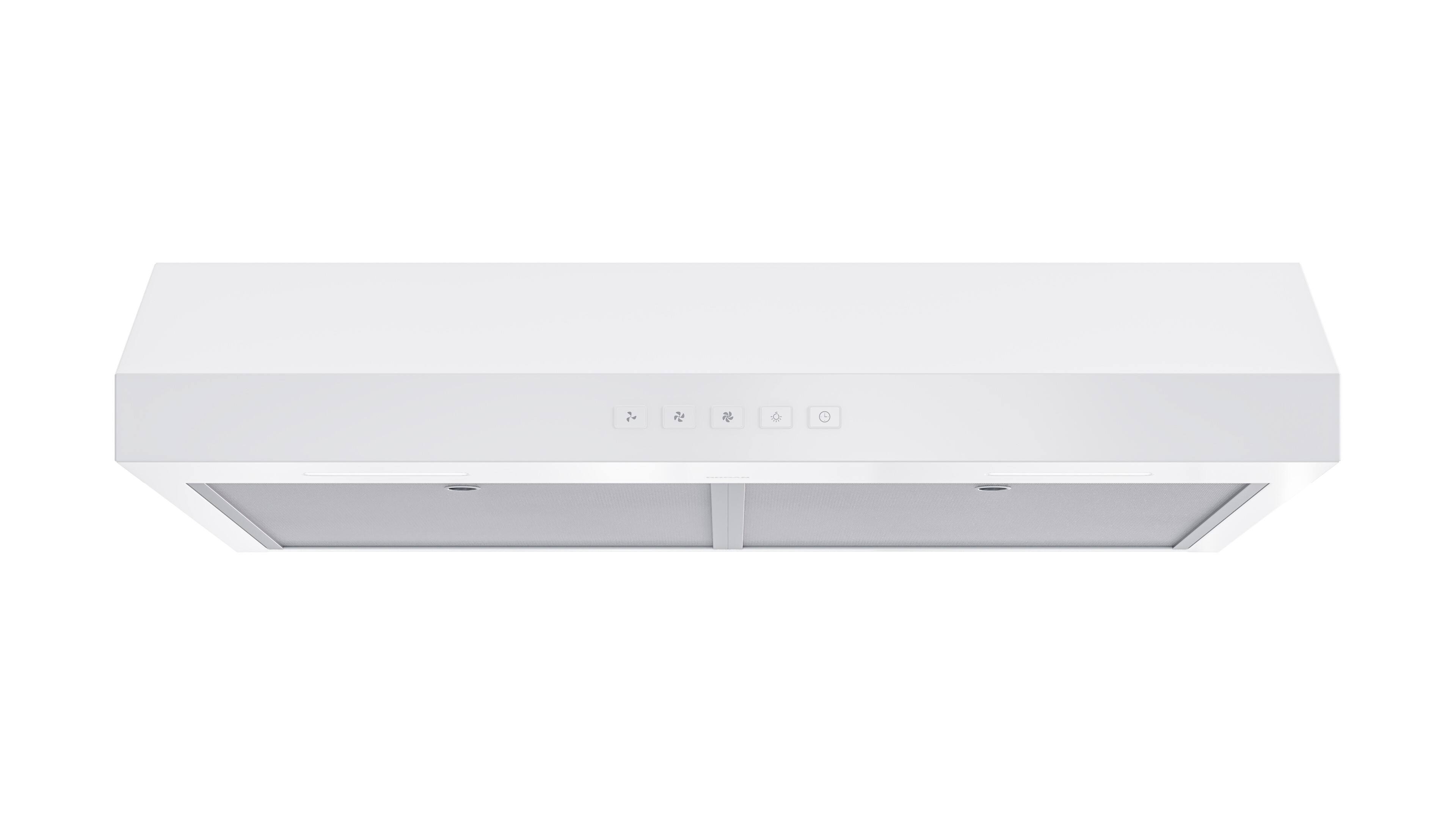 Alt View 3. Broan - Broan-NuTone 30-Inch Under Cabinet Range Hood, ENERGY STAR, 350 Max Blower CFM - White.