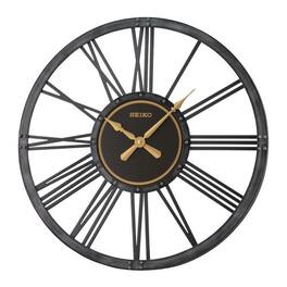 Seiko - 24" Bennett Farmhouse Wall Clock - Antique Black