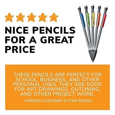 NICE PENCILS FOR A GREAT PRICE

THESE PENCILS ARE PERFECT FOR SCHOOL, BUSINESS, AND OTHER PERSONAL USES. THEY ARE GOOD FOR ART DRAWINGS, OUTLINING, AND OTHER PROJECT WORK.

-VERIFIED CUSTOMER 5 STAR RATING