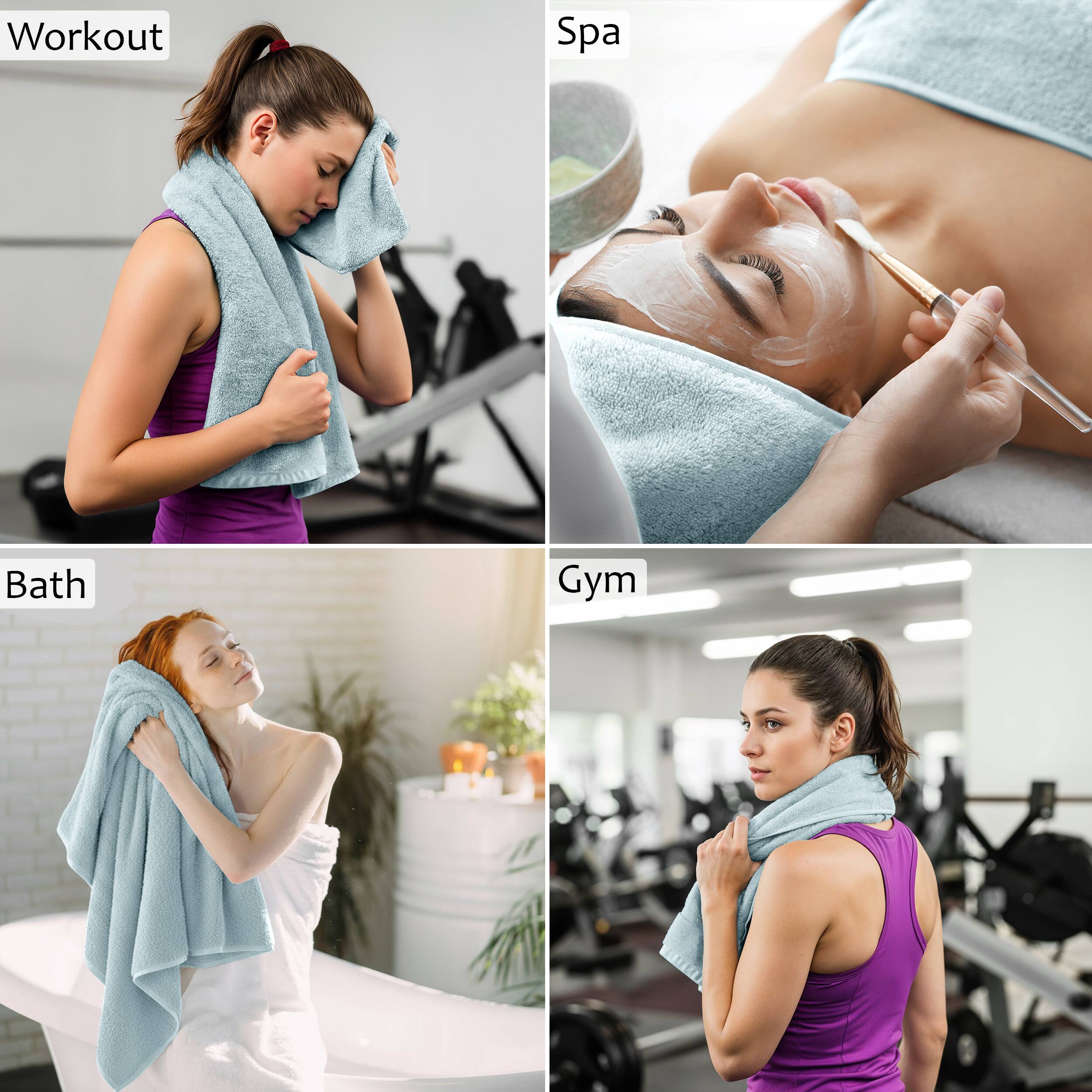 Workout  
Spa  
Bath  
Gym