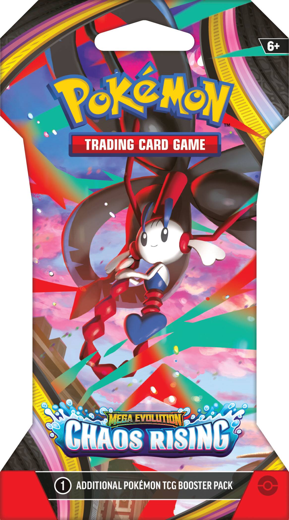 6+ Pokémon™ Trading Card Game Mega Evolution Chaos Rising 1 Additional Pokémon TCG Booster Pack