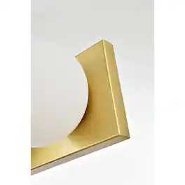 Living District - Jaylin 4 light Bath Sconce - Brass And Frosted White