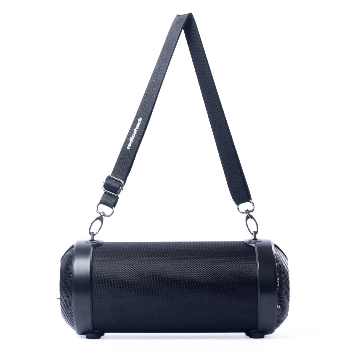 Front. RadioShack - Portable Bluetooth Speaker with Lights and FM 4001762 - Black.