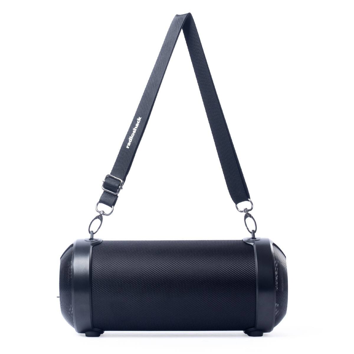 Front. RadioShack - Portable Bluetooth Speaker with Lights and FM 4001762 - Black.