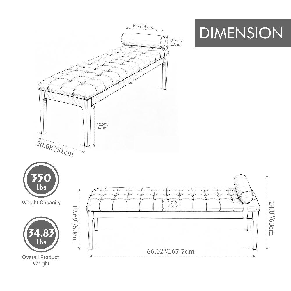 19.49" (49.5cm)  
DIMENSION  
0 5.1" (13cm)  
20.08" (51cm)  
20.08"  
350 lbs Weight Capacity  
34.83 lbs  
19.69" (50cm) Overall Product Weight  
13.39" (34cm)  
3.71" (9.5cm)  
66.02" (167.7cm)  
24.8" (63cm)