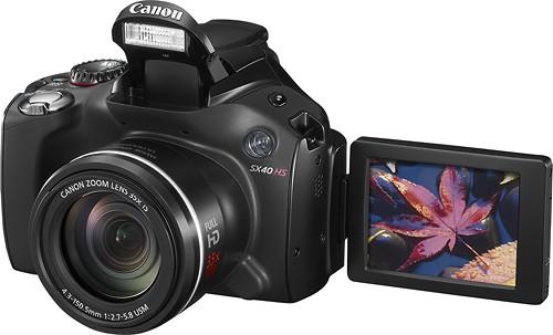 Buy: Canon PowerShot SX40 HS Black 12.1-Megapixel Digital Camera