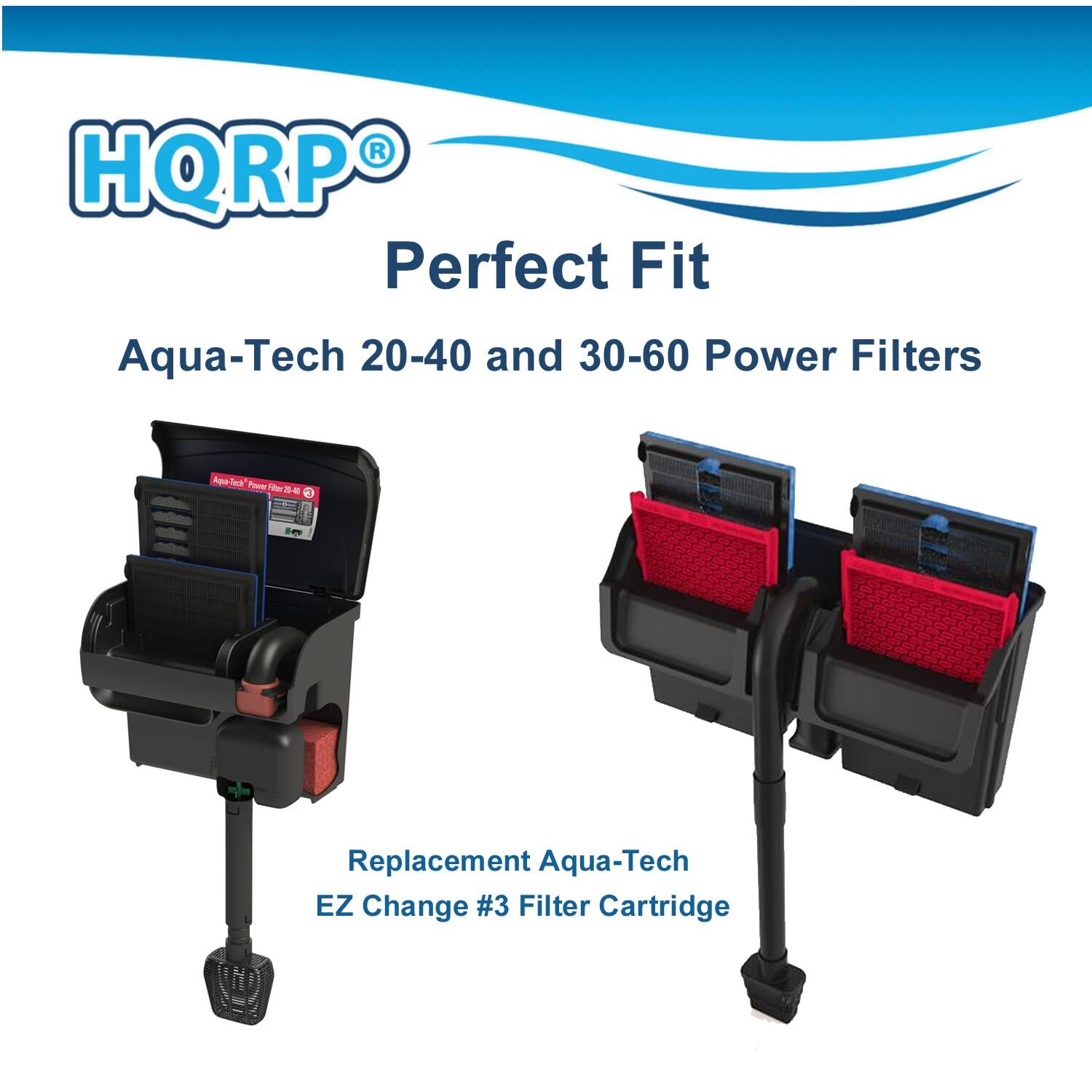 HQRP® Perfect Fit  
Aqua-Tech 20-40 and 30-60 Power Filters  
Replacement Aqua-Tech EZ Change #3 Filter Cartridge