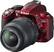 Left. Nikon - D3100 DSLR Camera with 18-55mm VR Lens - Red.
