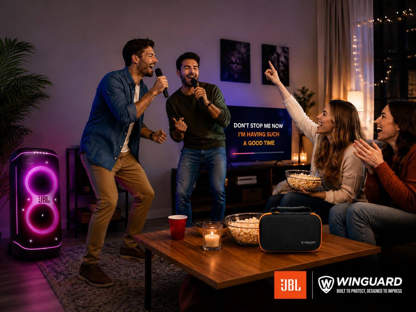 DON'T STOP ME NOW I'M HAVING SUCH A GOOD TIME

JBL WINGUARD
BUILT TO PROTECT, DESIGNED TO IMPRESS