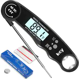 Maison - Digital Instant-Read Meat Thermometer for Cooking & Grilling - Air Fryer Probe BBQ - Black