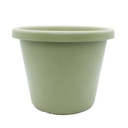 The HC Companies - 14 Inch Round Classic Planter, Plastic Plant Pot, Seafoam Green