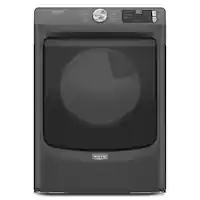 Maytag - 7.3 Cu. Ft. Stackable Gas Dryer with Extra Power Button - Volcano Black - Front_Zoom