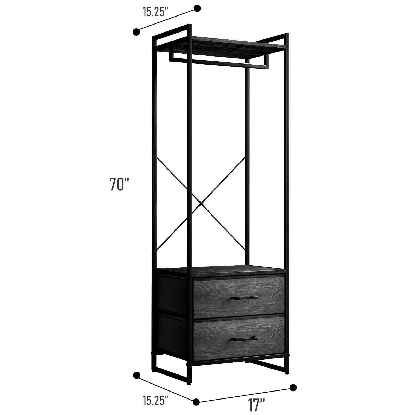 15.25"  
70"  
15.25"  
17"