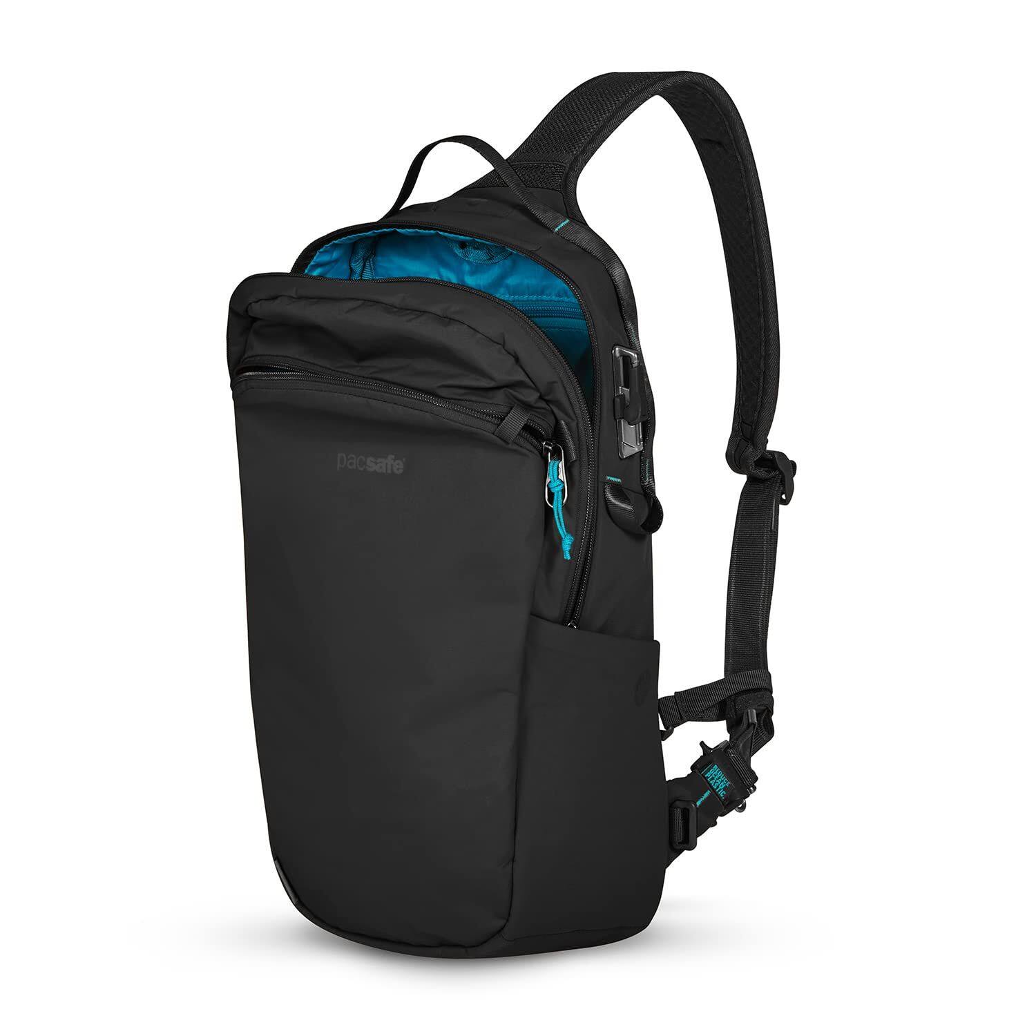 Alt View 1. Pacsafe - Pacsafe ECO 12L Anti Theft Sling Backpack (Econyl Black) - Econyl Black.