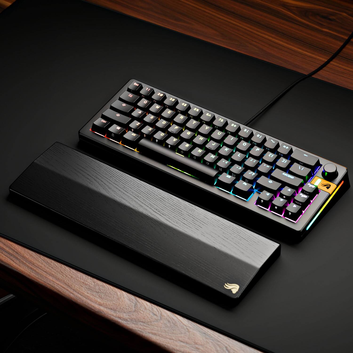 Alt View 13. Glorious - GMMK 3 HE 65% Wired Hall-Effect Linear Switch Gaming Keyboard with Rapid Trigger and Adjustable Actuation - Black.