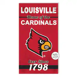 Jardine - Louisville Cardinals 11'' x 20'' Home Of The Sign - Red