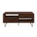 Front Zoom. Walker Edison - Contemporary Minimalist 2-Drawer Coffee Table - Dark Walnut/Black.