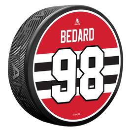 Mustang Drinkware - Connor Bedard Chicago Blackhawks Name & Number Puck - Multicolor