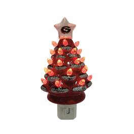Santa's Workshop - Georgia Bulldogs 6.5" Tree Night Lite - Red