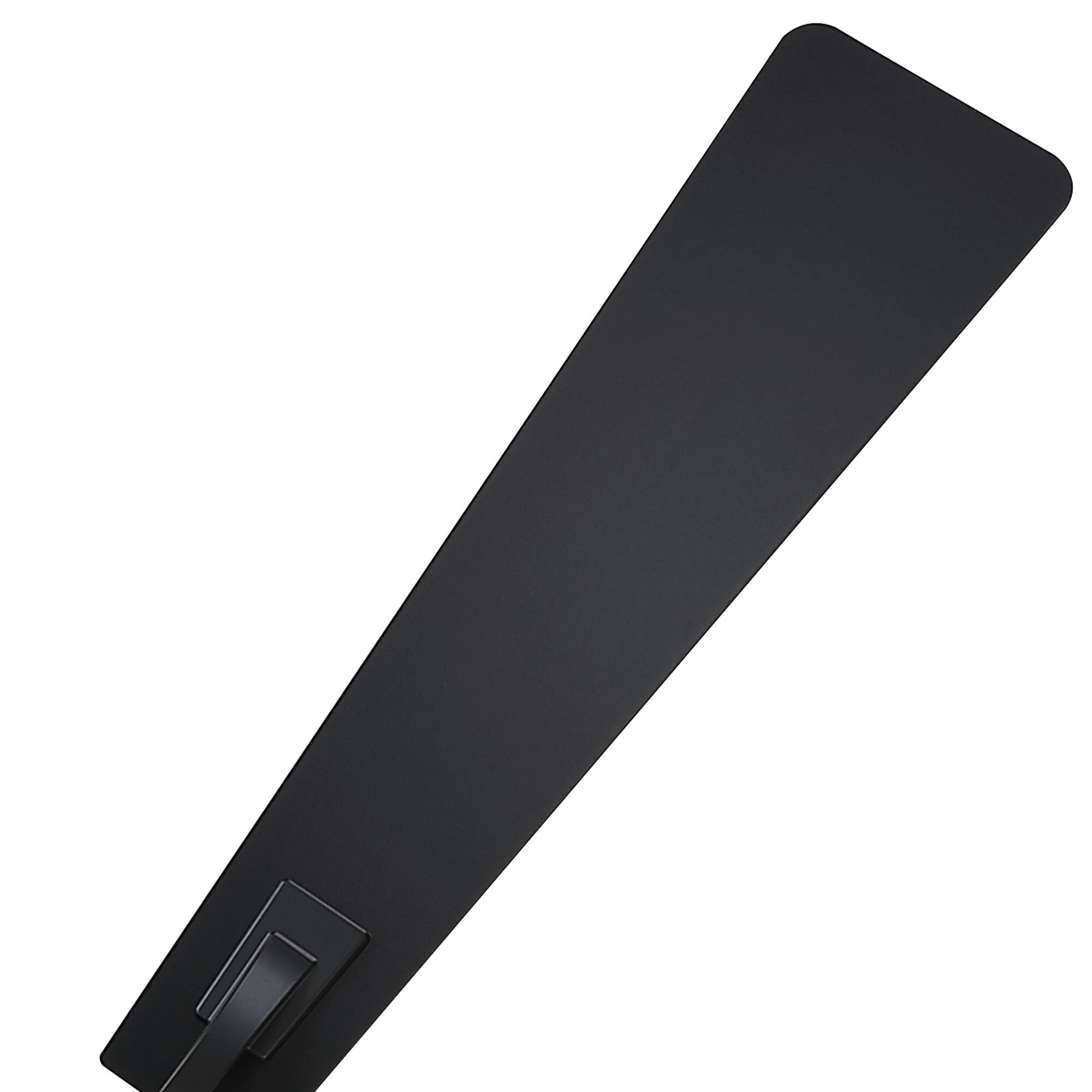 Alt View 5. Parrot Uncle - 56" Modern Black 5-Blade Ceiling Fan with Dimmable Light and Remote - Black.