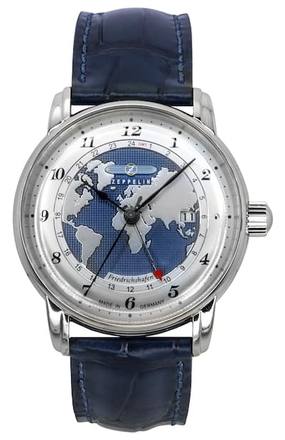 Zeppelin Friedrichshafen GMT Leather Strap Dial Automatic 85963 Zeppelin Friedrichshafen GMT Leather Strap Dial Automatic 85963