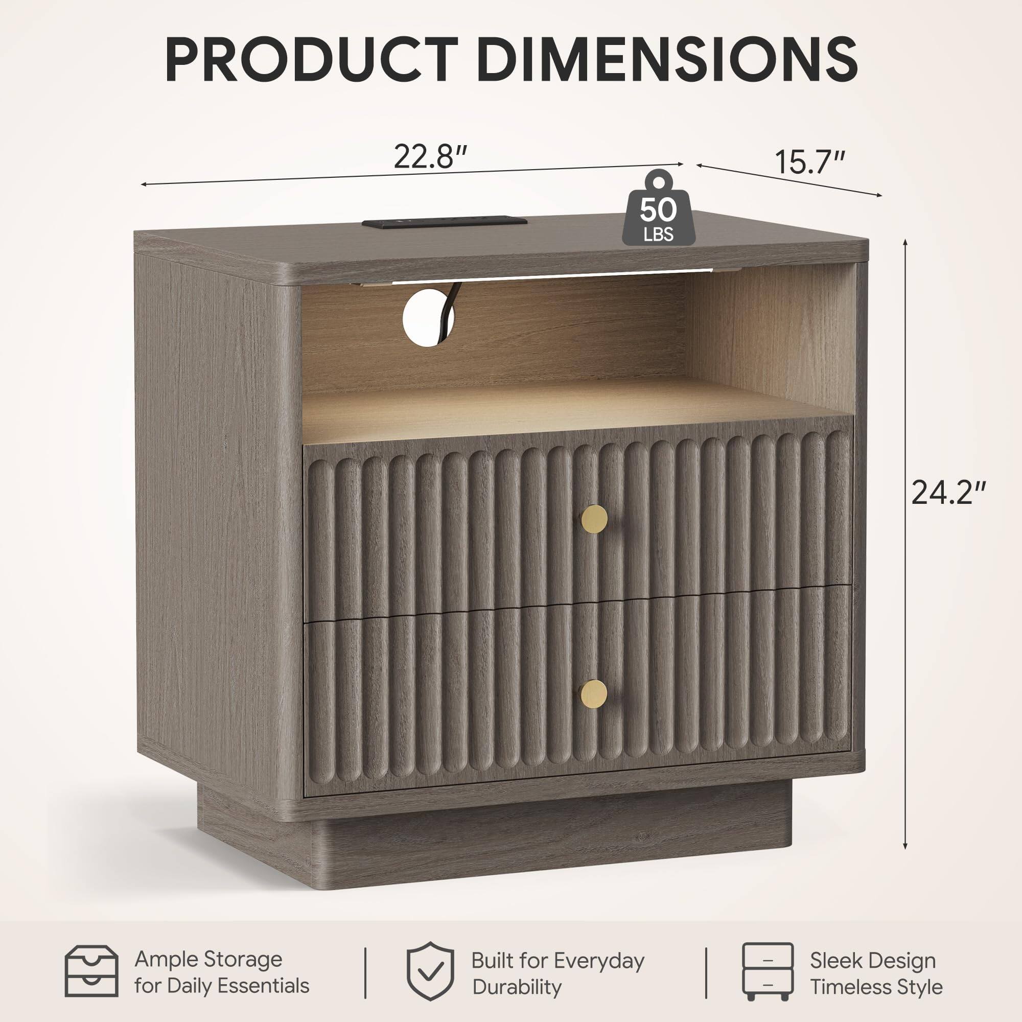 PRODUCT DIMENSIONS

22.8"  
50 LBS  
15.7"  
24.2"  

Ample Storage for Daily Essentials  
Built for Everyday Durability  
Sleek Design Timeless Style