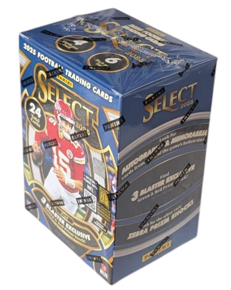 2025 Panini Select Football Hobby Blaster Box (Green & Red Prizm