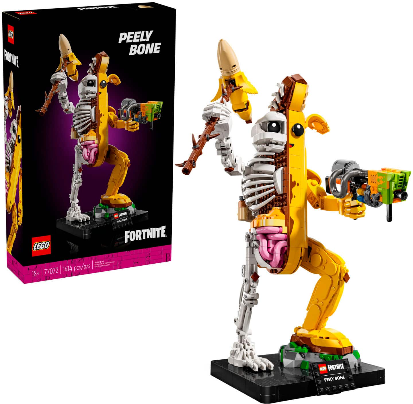 | - E50 FOINITE PEELY BONE D00 - m - FORTNITE LEGO - - - - 1414 pcs/ pzs - 18+ | 77072 C FORTNITE PEELY BONE -