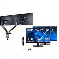 acer Vero V7 22" FHD 100Hz VESA (1920 x 1080) Refresh rate Mount