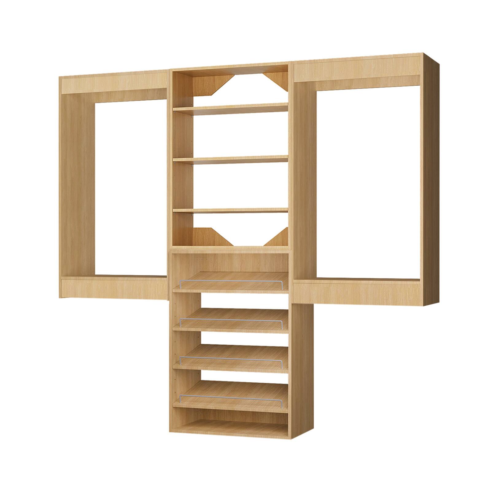 Alt View 3. Roomtec - Roomtec 66 in Wood Modular Closet System Unit-Customizable Wall Mounted Walk-In Closets for Bedroom or Walk-in Closet - Wood.